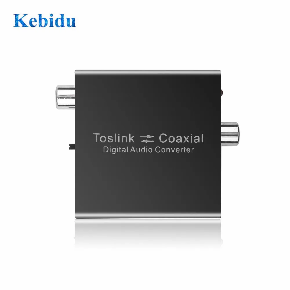 Двунаправленный стерео аудио конвертер KEBIDU SPDIF Toslink на коаксиальный и в