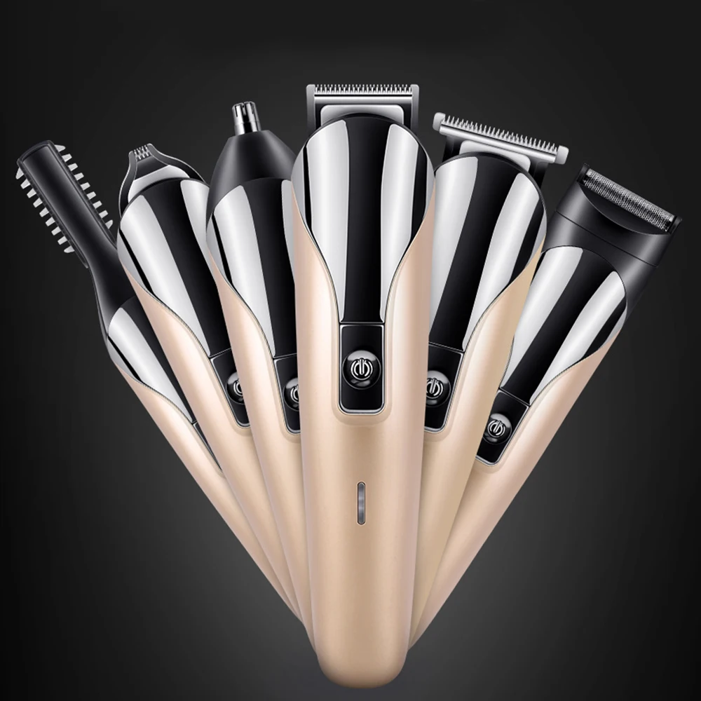 

6 in 1 Hair trimmer Professional hair clipper electric hair clipper electric shaver beard trimmer eard Trimmer Men Haircut Kit
