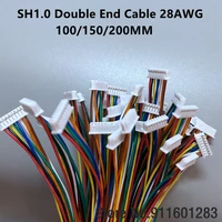 10pcs sh 1 0 pitch wire cable connector diy sh1 0 jst 2p 3p 4p 5p 6p 7p 8p 9p 10pin electronic line double end 28awg 101520cm