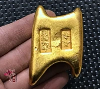 exquisite antique gold ingot foot bare ornaments