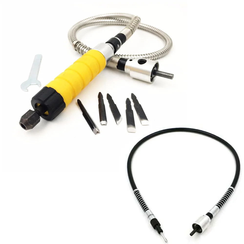 Электрический гибкий вал для дрели с металлическим/резиновым валом|Долото| |