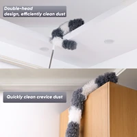 joybos lengthen duster 4 in 1 multi function microfiber steel dust brush ceiling clean with mucilage home cleaning tools jx102