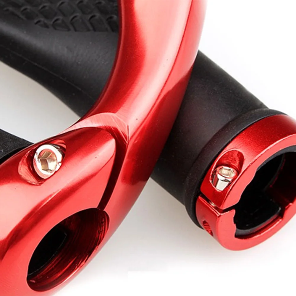 

Bicycle Grips Bicycle Handlebar Grip With Horns Scooter Grips Non- Non-Slip Rubber Bikes Grips White Bicycle Accessories Alloy