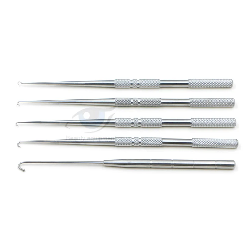 Stainless steel cosmetic plastic question mark type hook blunt head sharp single eyelid facial skin | Красота и здоровье