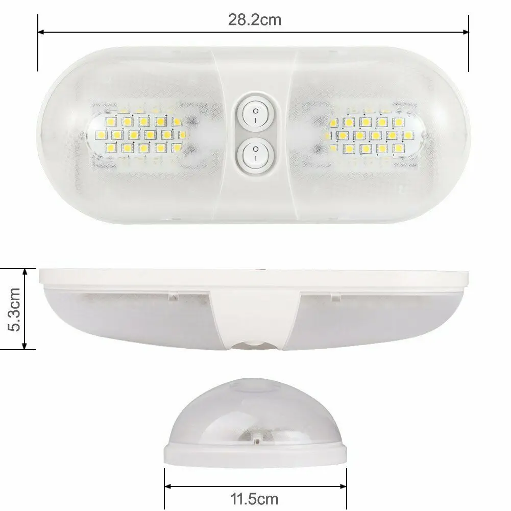 12V RV LED Reading Light Cool White Interior Ceiling Roof Accessories Lamp for Car Truck Trailer Camper | Автомобили и мотоциклы