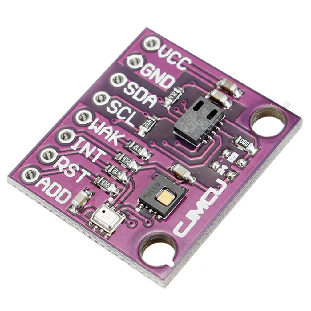 

CJMCU-8128+CCS811+HDC1080+BMP280 Temperature Humidity Gas Pressure Module Board High Precision CO2 Air Quality Sensor