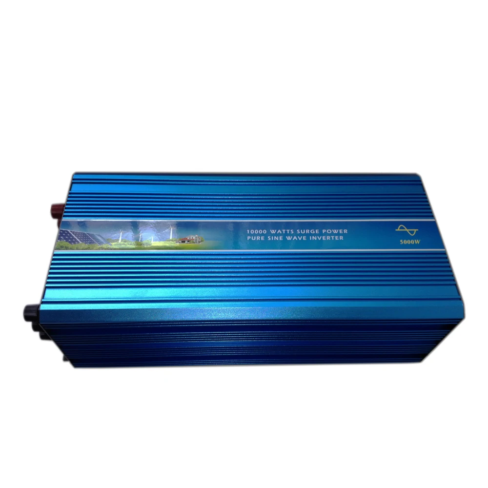 5000 Вт DC12V/24 В AC110V/220 решетки чистая синусоида Однофазный инвертор с зарядным
