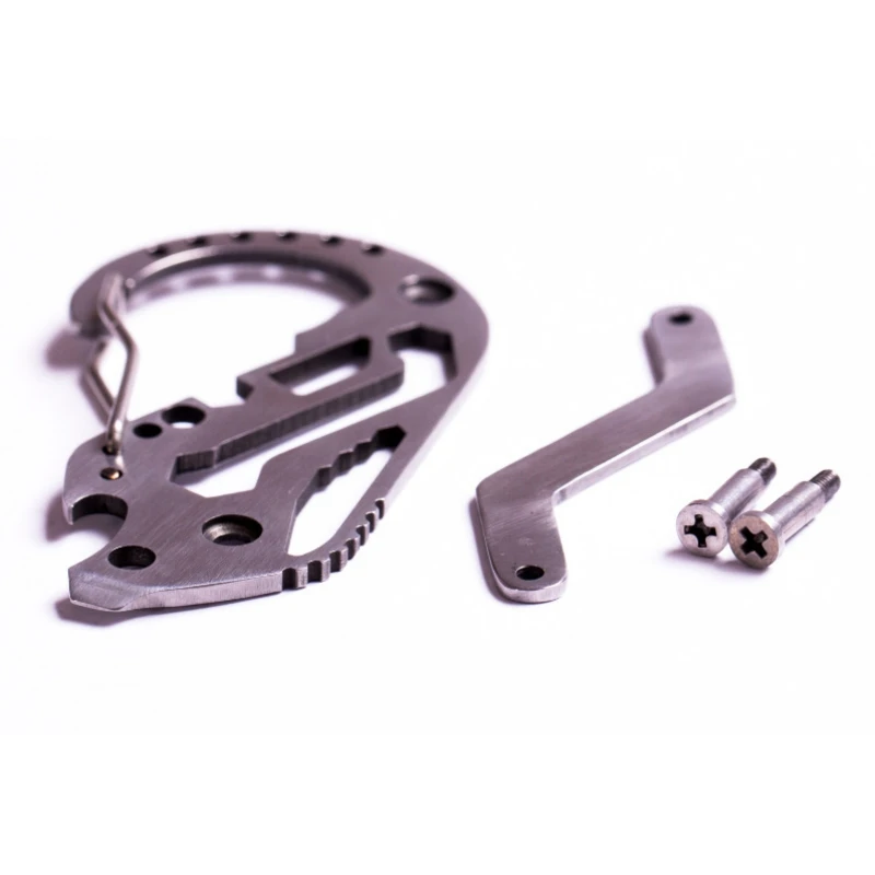 

Portable Pocket Wrench Stainless Steel Bottle Opener Keychain Multi-function Key Clip Pocket Tools Carabiner