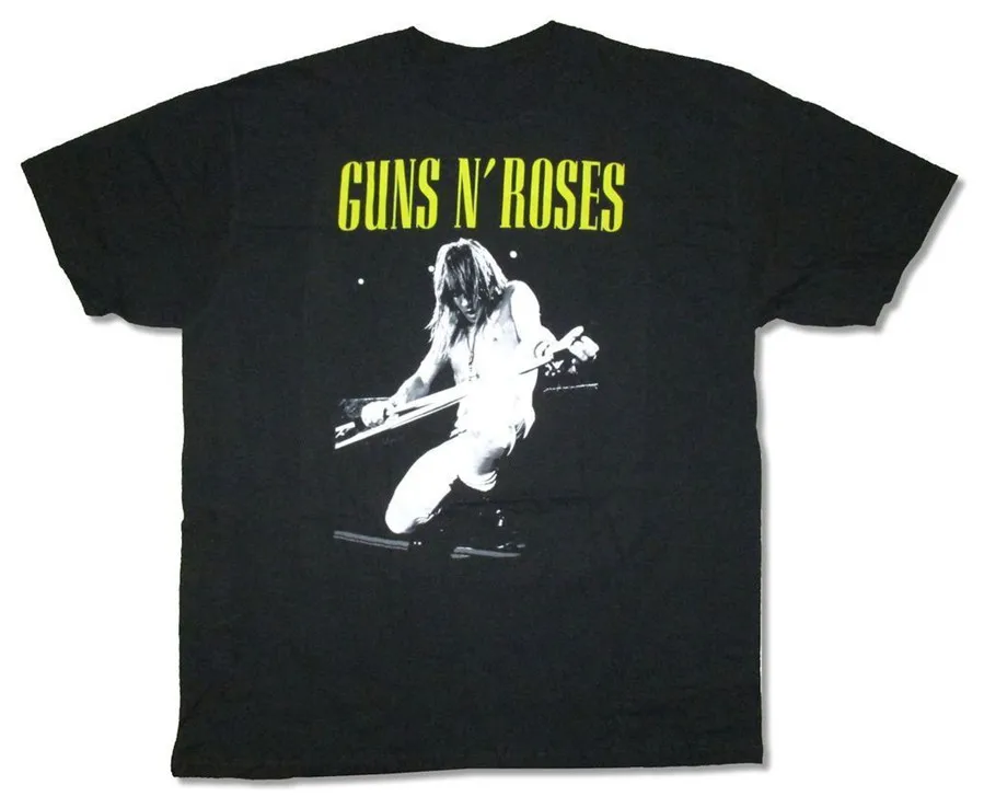 Пистолеты N Roses Аксель Роуз этапа концерта Pic черная футболка Новый Туристический