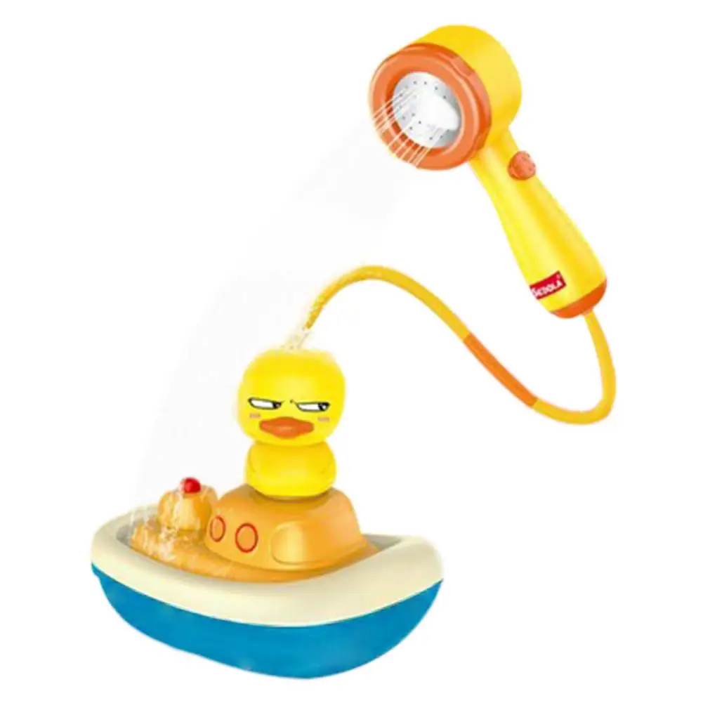 

Baby Bathtub Toy Electric Boat Bath Toy With 3 Ducks Sprinklers Children's Summer Bathing And Paddling Pool Toys New