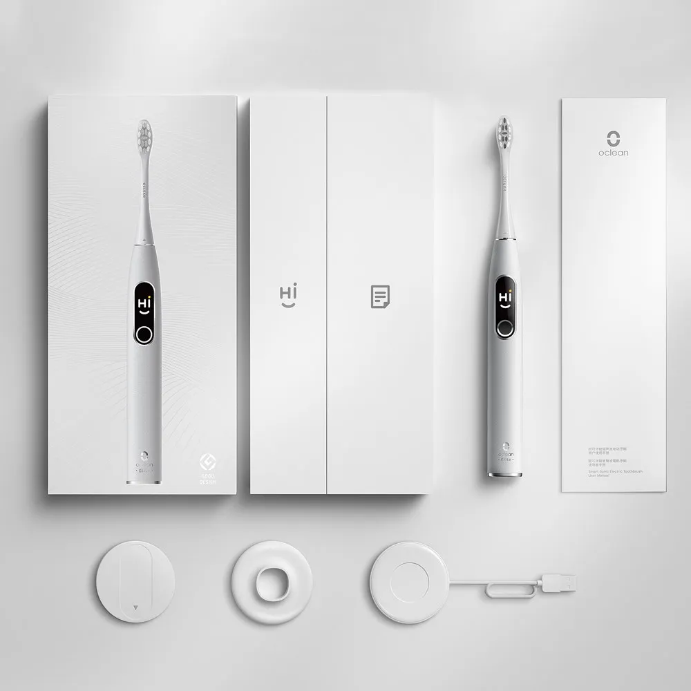 

Oclean X Pro Elite Sonic Smart Electric Toothbrush IPX7 Quiet Mark Sonic Brush Fast Charging Upgrade Toothbrush Fast Shipping