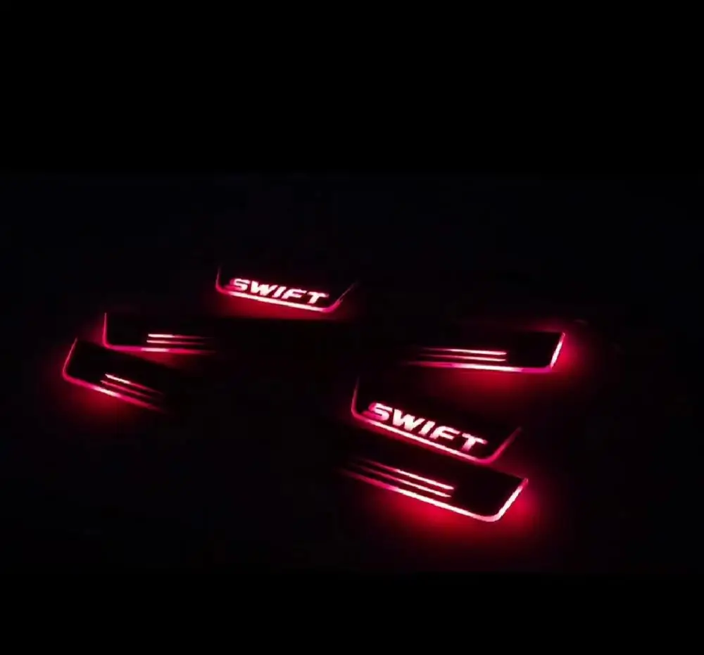 Светодиодная подвижная дверная накладка Qirun для suzuki swift Накладка на порог