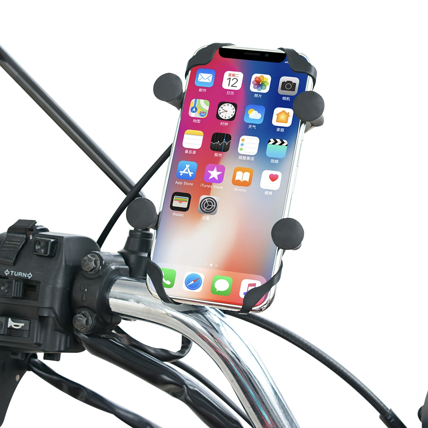 

Motorcycle Mobile Phone Bracket Charger 12V To 5v2.1a USB Mobile Phone Bracket With Switch Mobile Phone Holder
