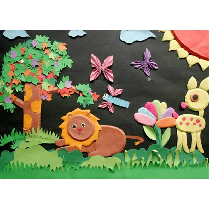 

20 Pcs/Set 4K 51x37 CM White Black Hard Cardboard Manual Craft Toys DIY Manual Painting Making Material Kits Toys for Children