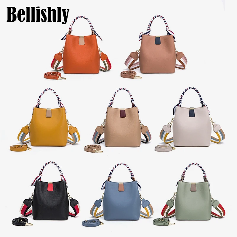 Bellishly бренд 2020 Новая женская кожаная сумка высокого качества Дамская большая