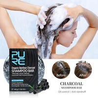 60g bamboo charcoal hair color treatment clean soap shampoo strong anti breaking improve itchy head frizz scalp soothe hair care
