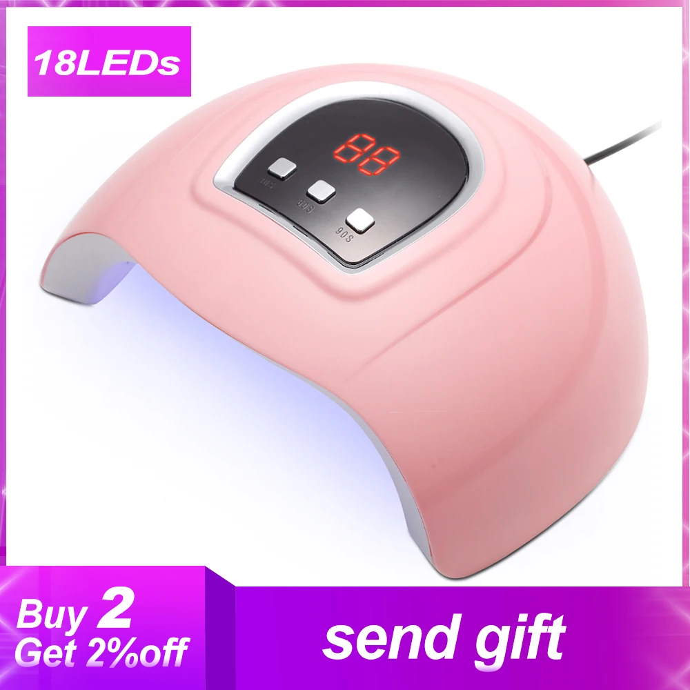 УФ лампа для сушки гель лака ногтей с USB зарядкой и таймером|Сушилки ногтей| |