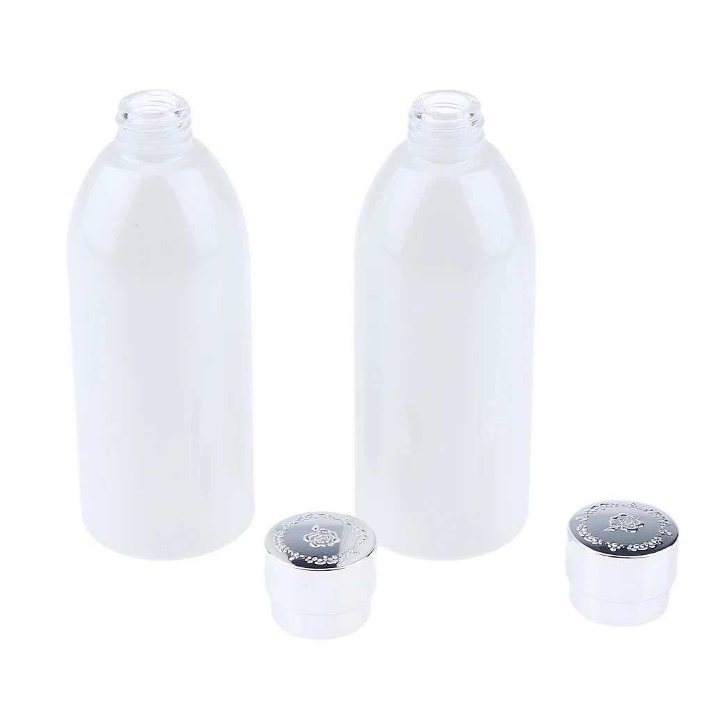 

MagiDeal 120ml Empty Glass Jar Pot Travel Bottle for Lotion Liquid