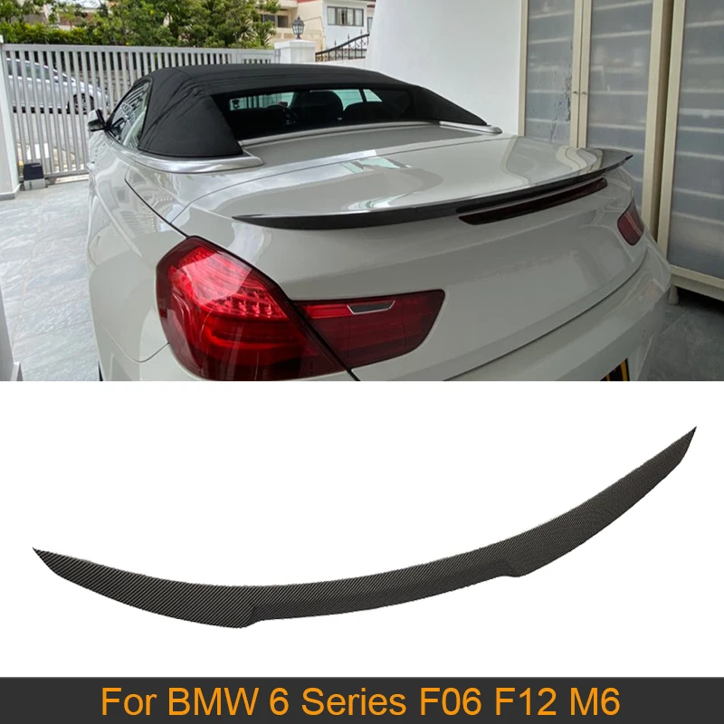 

Carbon Fiber Rear Trunk Boot Lip Wing Spoiler For BMW 6 Series F06 F12 M6 Sedan Coupe 2012 - 2016 Car Rear Spoiler Wing Non F13
