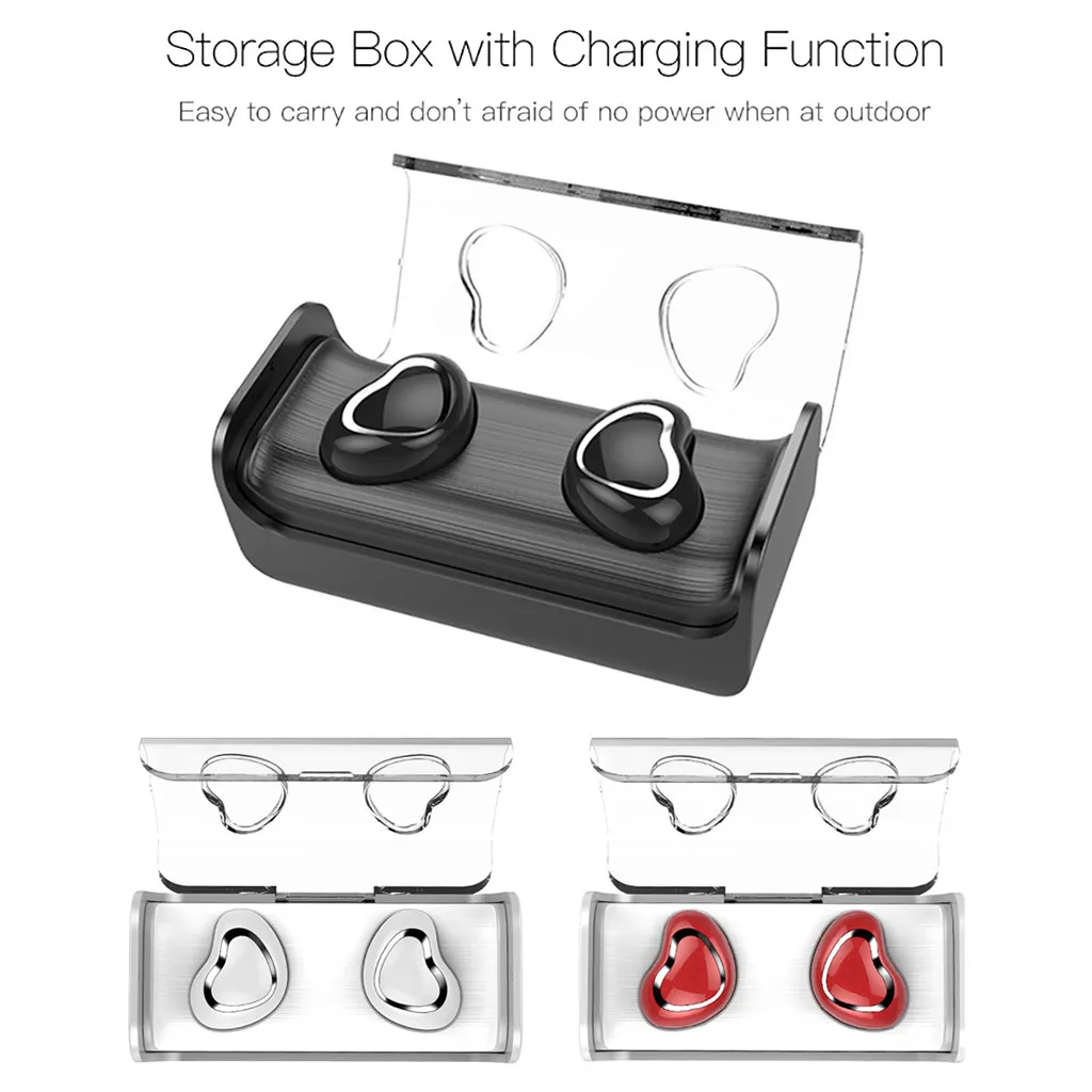 TWS 7 Bluetooth гарнитура с зарядным устройством 5 0 истинное беспроводное движение в