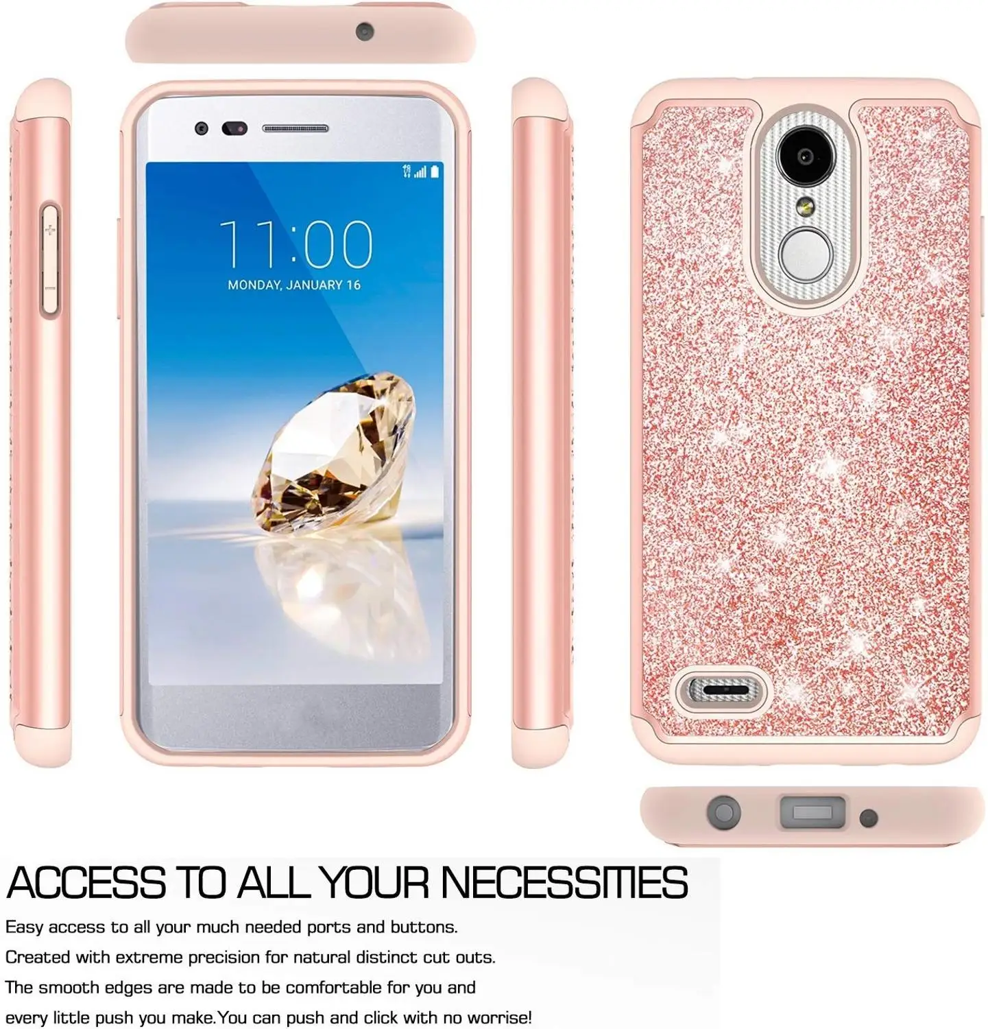 Блестящий чехол для LG Stylo 5 4 G8 G7 V40 Q7 ThinQ Q Stylus 4 Bling двухслойный тяжелый ударопрочный чехол для девочек для LG K40 K8 K10