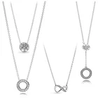 Женское ожерелье из серебра 100% пробы с бусинами
