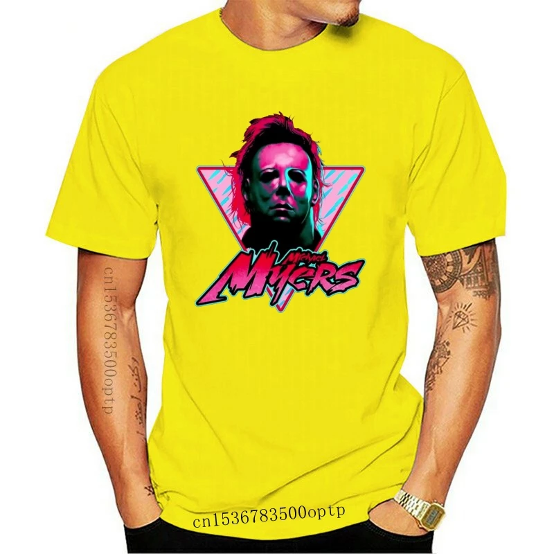 Новинка Мужская футболка на Хэллоуин с изображением Майкла Майерса страшный