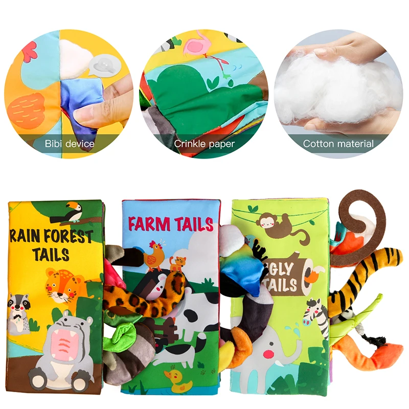 Книжка детская из ткани 3 вида|Чтение| |