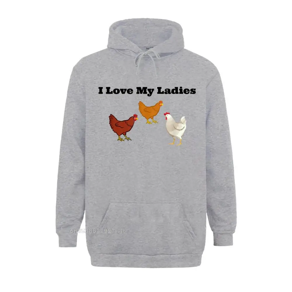 Funny Chicken Hoodie Chicken Farmers I Love My Ladies Hoodie Streetwear Special Group Cotton Men's Tees Casual