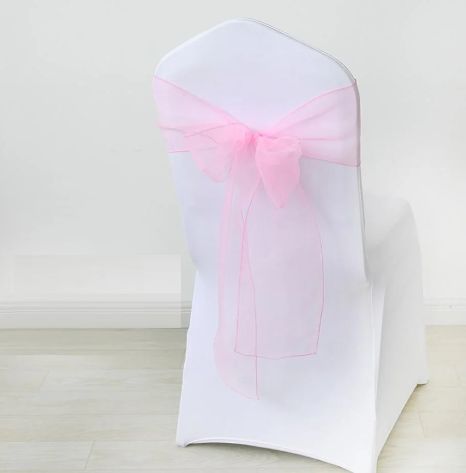 31 цвет лента на стул из органзы Хрустальный пояс свадебное украшение бантик