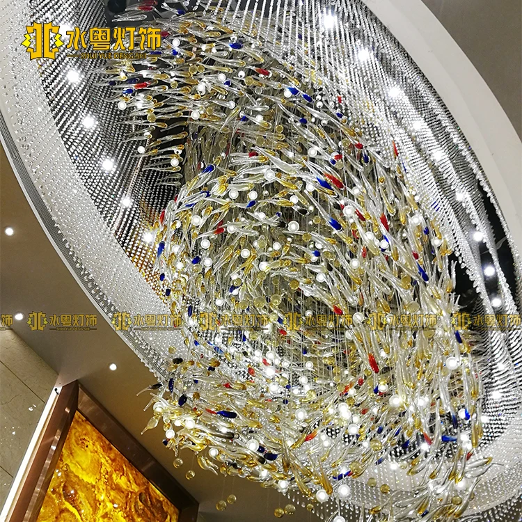 Индивидуальные лобби Холла нестандартный проект хрустальная лампа отдел продаж