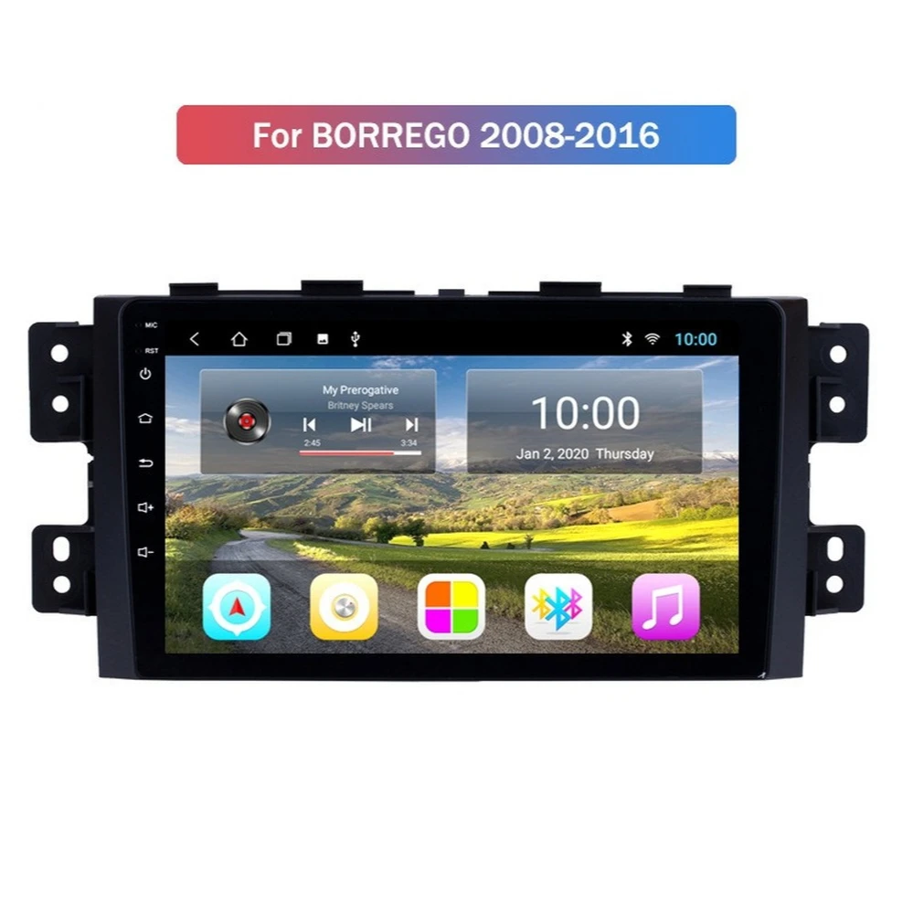 Автомобильный мультимедийный плеер 6G + 128G Android 10 0 для KIA BORREGO 2008-2016 автомобильное