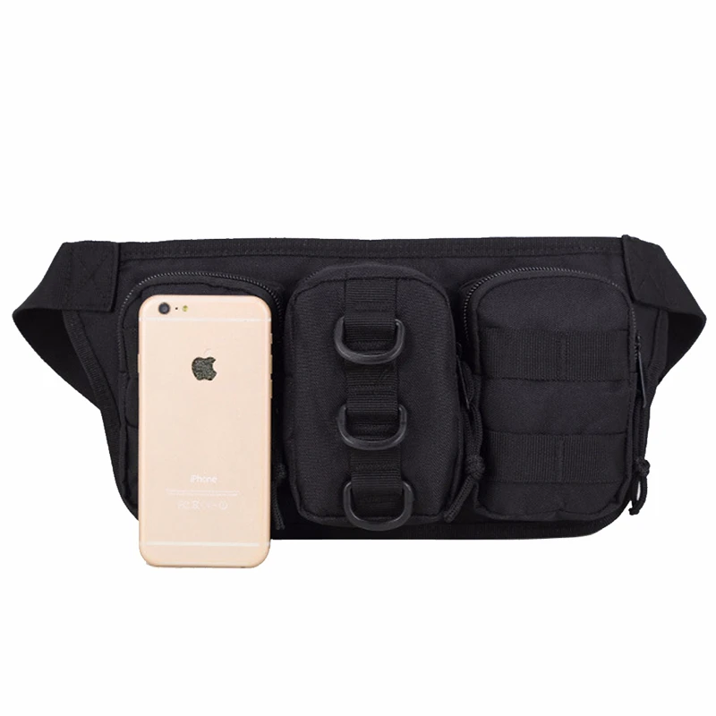 

Men Tactical Nylon Waist Pack Fanny Bag Outdoor Travel Sports Army Military Hip Belt Bum Bags Cycling Hunting Hiking Day Pack