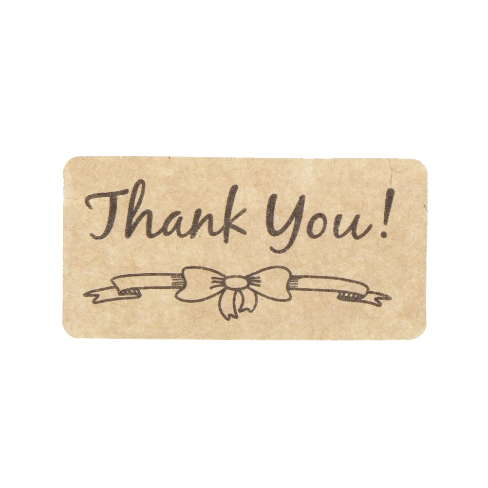 

60pcs 2*4cm Lovely Thank You Heart Paper Sticker Bakery Cake Seal Gift Stickers Packing Label Supplies