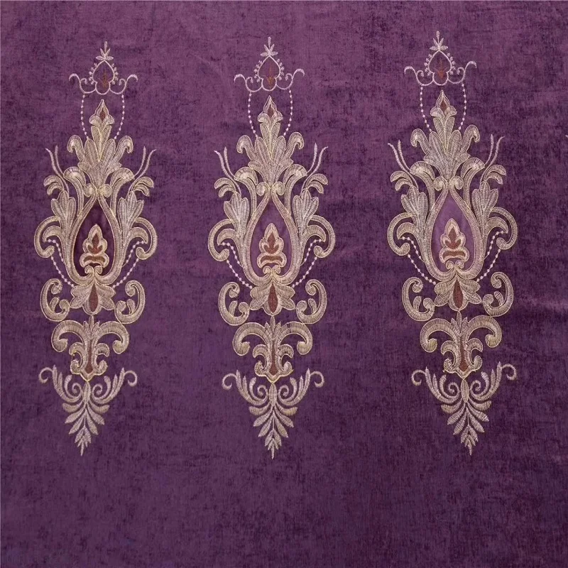 Classical Gorgeous Embroidered Shading Fabric European-style Luxury Finished Curtains for Living Room Bedroom | Дом и сад