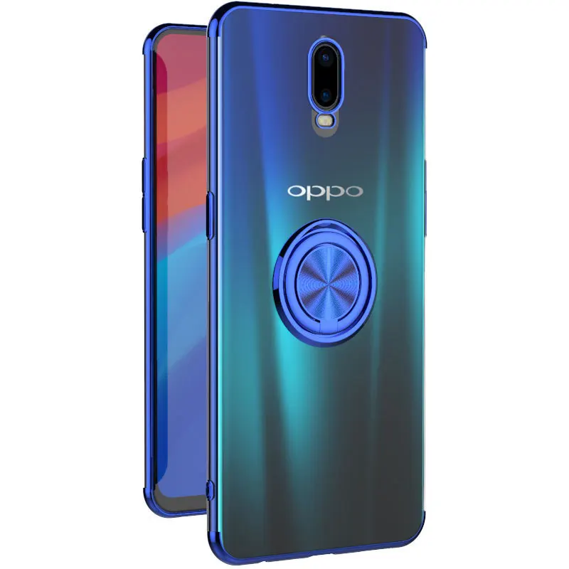 Чехол для Oneplus 7T Pro 7 6 6t чехол с гальваническим покрытием невидимое кольцо пальцев