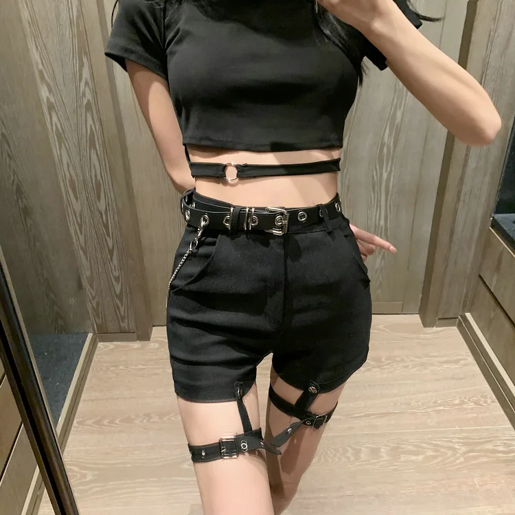 

2021summer short detachable sexy shorts female slim hip high waist jazz dance hot pants female short