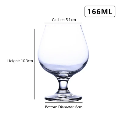 Whisky Cup 166ML Классический тумблер для виски красный винный коктейль бренди пиво водка Маргарет Кубок для шампанского стеклянный бар бытовой высокой емкости посуда для напитков - Цвет: Whisky Cup 166ML