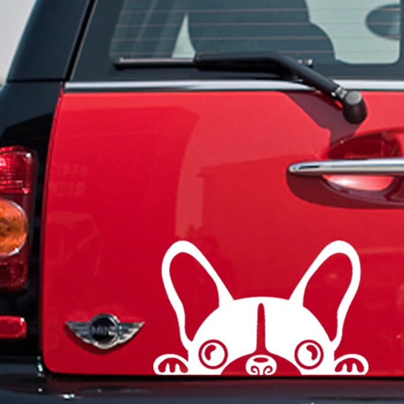 Наклейка на окно автомобиля Переводные картинки в виде бульдога для Mini Cooper One S JCW