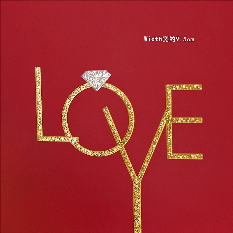 Топпер для торта в виде сердца бабочки любят вас украшения Дня Святого Валентина