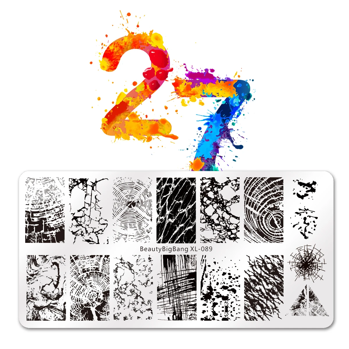 BEAUTYBIGBANG 6*12 см пластины из нержавеющей стали для штамповки ногтей мраморный дизайн ногтей DIY Дизайн ногтей Наклейка аксессуары для трафаретов инструмент