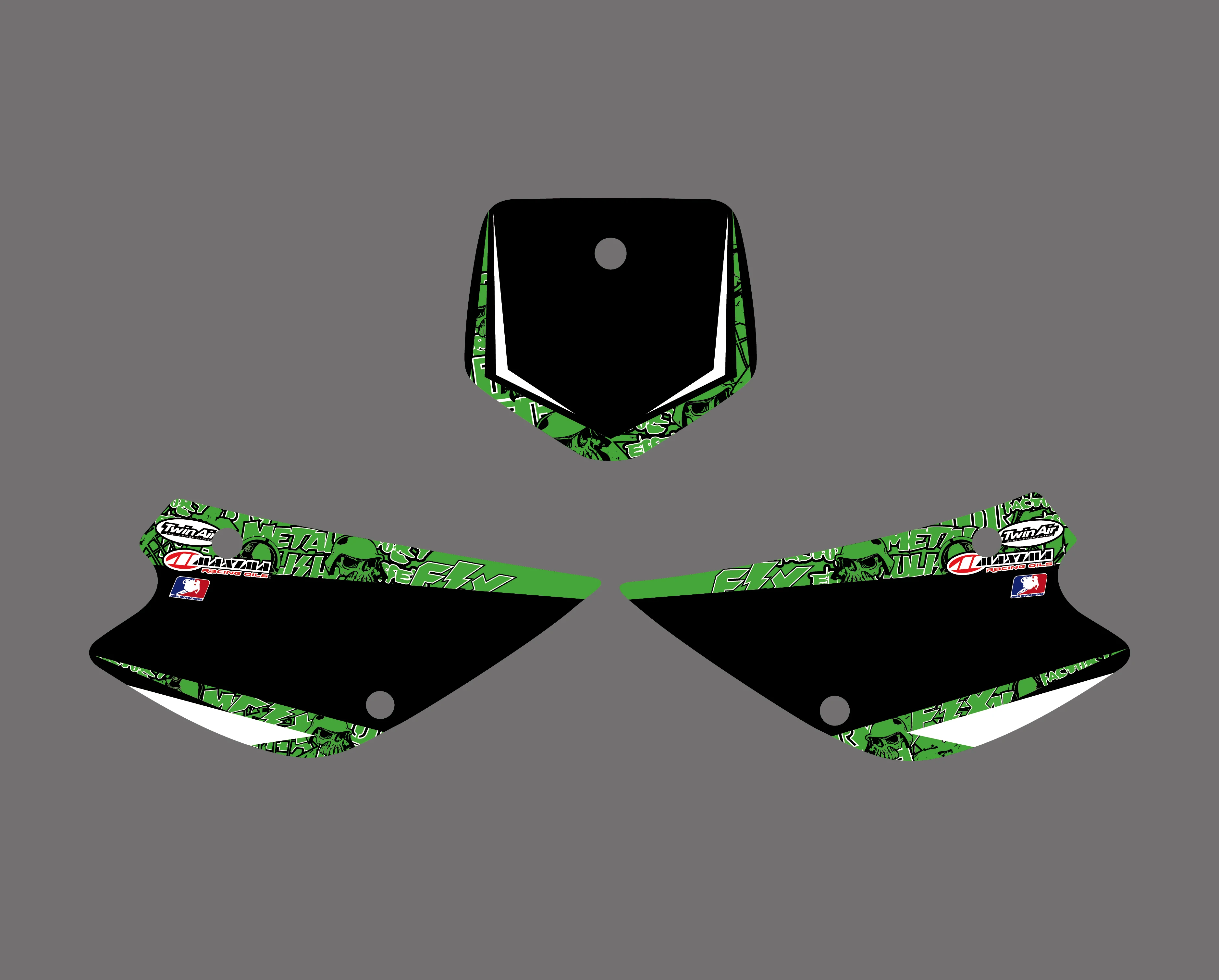 0474 команда графики и фоны наклейки для Kawasaki KX80 KX 80 1994 1995 1996 1997 | Автомобили