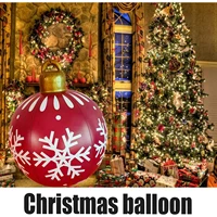 inflatable christmas balls 60cm christmas holiday party decoration balloons outdoor indoor pvc christmas atmosphere xmas balloon