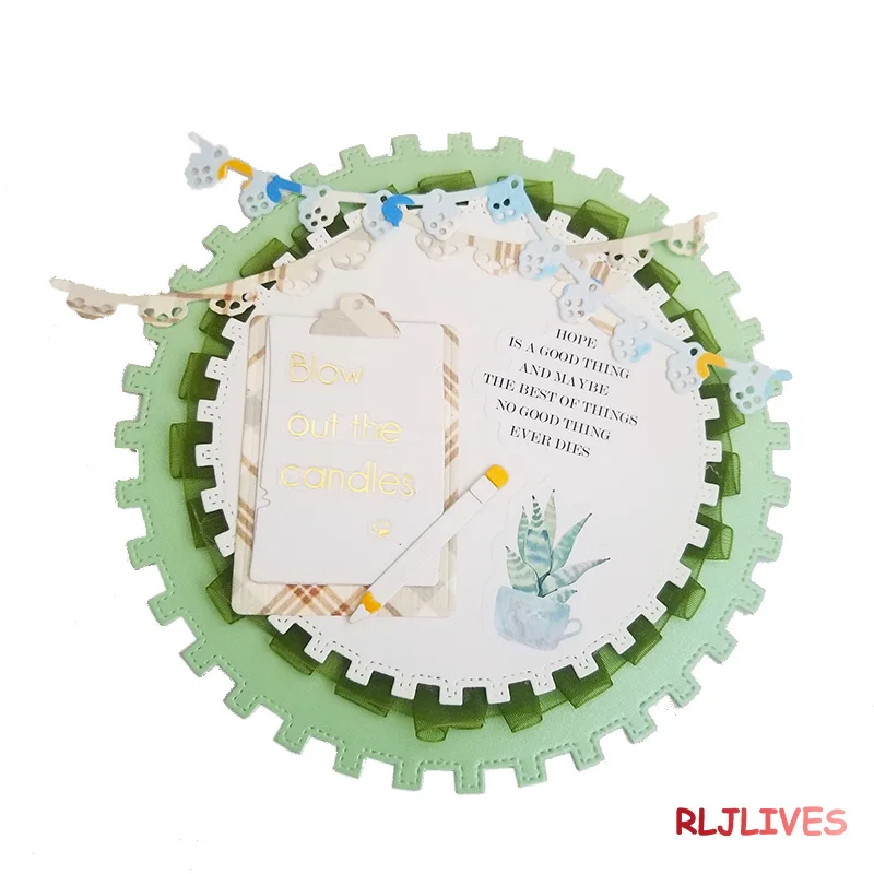 

Garland Set Metal Cutting Dies Stencils for DIY Scrapbooking Stamp/photo album Decorative Embossing DIY Paper Cards