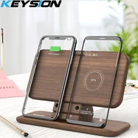 keysion 5 coils dual qi wireless charger standpad convertible fast charging for iphone 13 11 xr samsung note 20 s21 s20 airpods