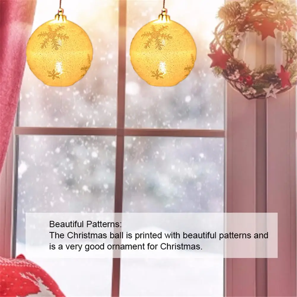 Светодиодный шар с подвеской в виде шара уличный сад Рождественская вечеринка