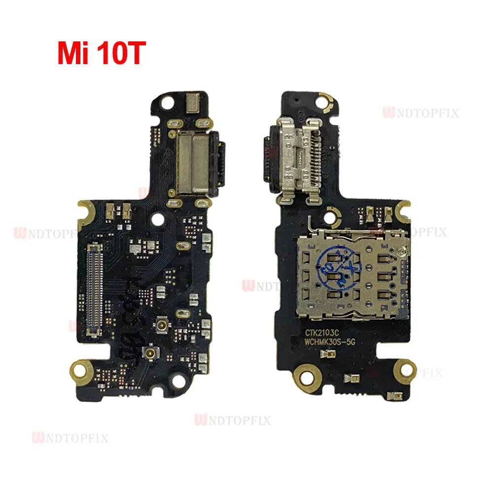 For Xiaomi Mi 10T Lite USB Charging Port Flex Cable Charger Dock Plug Connect Board Replacement Parts | Мобильные телефоны и