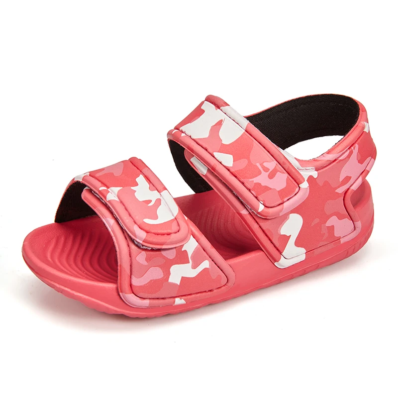 Летняя обувь с отверстиями 2022 пляжная для мальчиков и девочек мультяшная