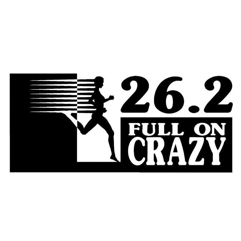 

17*7.5cm ultra Marathon 26.2 Vinyl Decal car window bumper sticker Runner accessories Handsome And Cool Stickers car decor