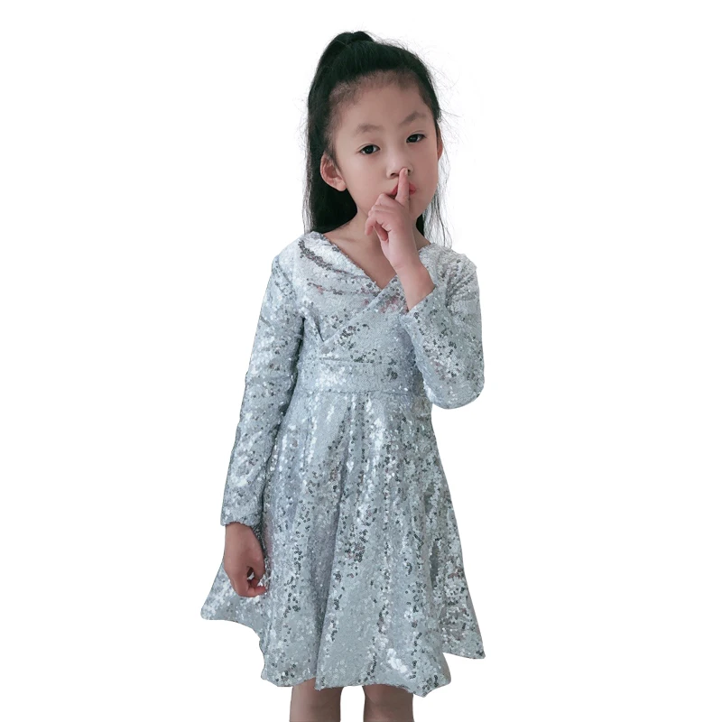 

Sequins Evening Dress age for 9 Month - 10 Years Baby Girls Fashion Dresses 2021 Autumn Winter Birthday Party Gowns Kids Frocks